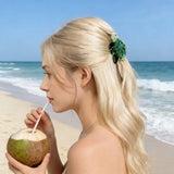 Daiiibabyyy  1Pc Boho Sea Turtle Hair Claw, Acetate Hair Accessory for Beach Vacation, Perfect for Summer Hairstyle