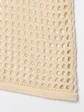 Daiiibabyyy  Hollow Out Crochet Sleeveless Vest Women Sexy O-neck See Through 3D Flower Knitted Tops Charming Transparent Ladies Knitwear New
