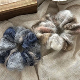 DAIIIBABYYY  -  2024 New Korean Winter Woolen Scrunchies Female College Girls Hair Ties Rope Khaki White Large Hair Bands Kawaii Ponytail Holder