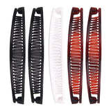 DAIIIBABYYY  -  Solid Color Banana Clip Women Hair Styling Clip Claw Barrettes Hairpins Hair Accessories for Girls Ponytail Hoder Hair Clamp