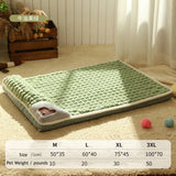DAIIIBABYYY  -  Calming Dog Beds for Small Large Dogs Luxury Dog Mat with Pillow Removable Cover Foam Pet Mat Cushion Sleeping Beds Soft
