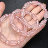 DAIIIBABYYY  -  Rose Quartz Mosaic Bead Bracelet Jewelry For Woman Man Healing Wealth Beads Crystal Gift 1pcs