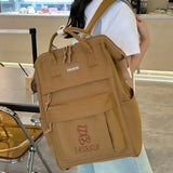 Daiiibabyyy  Fashion Handbag Travel Backpack Ins Style Large Capacity School Bag Adjustable Maternity Bag Adult