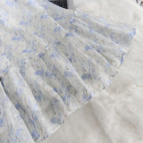 DAIIIBABYYY  -  Elegant Princess Womens Dresses Floral Print Off Shoulder Slash Neck Fairy Birthday Party Midi Dress Beach A-Line Vestidos New