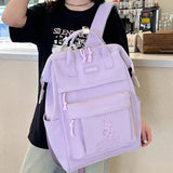 Daiiibabyyy  Fashion Handbag Travel Backpack Ins Style Large Capacity School Bag Adjustable Maternity Bag Adult