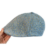 Daiiibabyyy  Women's Fashion Hats Sweet Cool Style Caps Y2K Spice Hat Star Retro Hat Aged Street Versatile Baseball Cap New Blue Cute Beret