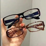 Vintage Japanese Small Black Square Frame Glasses Y2K Sweet Cool Spicy Girl Anti Blue Light Cosplay Photography Eyeglasses