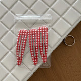 Daiiibabyyy  Fashionable polka dot hairpin pair clip cute girl plaid dripping oil big water drop BB clip