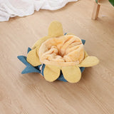 DAIIIBABYYY  -   Cats Tunnel Bed Pet Tunnel Collapsible Vegetable Shaped Kitten Games Toys Nest Soft Corduroy Puss Sleeping Supplies