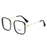 DAIIIBABYYY  -  Large Square Frame Woman Glasses Ins Girl Fashion Transparent Reading Glass High-definition Anti-blue Light Computer Eyeglass