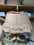 Daiiibabyyy Women Pink Ruffles Mini Skirts Elastic High Waist Cotton  A-line Short Female 2024 Summer Sweet Preppy Style Solid Skirts Y2k