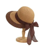 DAIIIBABYYY  -  Bohemian Style Summer Sun Hat For Women Sun Protection Beach Straw Fisherman Cap Fashion Big bowkont Lace Visor