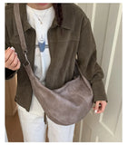 Daiiibabyyy  Trendy Pu Leather Women Hobo Bag 2026 Y2k Aesthetic Simple All Match Crossbody Bags Vintage Streetwear Casual Shoulder Handbags