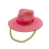 Daiiibabyyy  Summer straw hat 100% paper green ladies summer beach sun protection flat top straw hat шляпа женская летняя