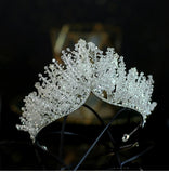 Daiiibabyyy  beaded crown headdress bridal wedding dress with baroque atmosphere banquet birthday crown