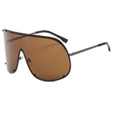 Daiiibabyyy  Large Frame Polarized Sun Glasses Fashionable New Eye Protection Sunglasses Women's Sunglasses Outdoor Driving Windproof Sand