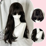 Daiiibabyyy  Natural Coconut Milk Long Straight Hair Full Head Cover Lolita Cosplay Wig Realistic Daily Fake Hair for Women