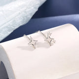 Daiiibabyyy 925 Sterling Silver Star Earring for Women Girl Simple Tassels Chain Fashion Office Jewelry Gift Dropshipping