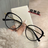 Daiiibabyyy  New Fashion Women's Glasses Frame Cat Eye Shape Anti Blue Light Glasses Women TR90 Material Computer Glasses