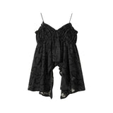 DAIIIBABYYY  -  Sexy Women's Camis Off Shoulder Solid Pure Desire Irregular Vests Mesh Korean Fashion Camisoles Summer Female Crop Tops