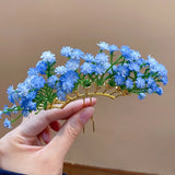 Daiiibabyyy  4 Colors New Chinese Style Flower Hairpins Women's Sweet Hair Sticks Party Hair Fork Bridal Wedding Romantic Hair Accessories M