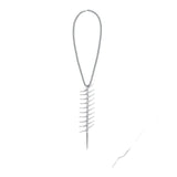Daiiibabyyy  The Cyberpunk Style Of The Spiky Fishbone Copper Material Is Perfect For Men's And Women's Jewelry Accessories And Party Gifts