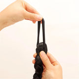 Daiiibabyyy  70cm Twist Braid Ponytail High Elastic Wig Women Hair Side Natural Wig Dreadlocks Black Hous Tail Hairpiece Hair Accessories
