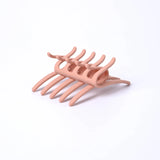 Daiiibabyyy  Vintage Square Interlocking Hair Clip for Women - Matte Plastic Claw Comb, Anti-Slip Ponytail Holder Updo Hair Accessories