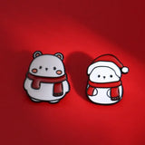 DAIIIBABYYY  -  Christmas Brooch Gingerbread Man Snow Man Santa Claus Enamel Pins Badge Jewelry Accessories Dripping Oil Lapel Pin Women
