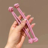 Daiiibabyyy  High Ponytail Rubber Bands Hair Band Elastic Head Rope For Women Korean Scrunchies Hair Tie Knotted Hair Ropes Hair Accessories