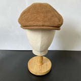 Daiiibabyyy  New Womens Mens Cotton Ivy Cap Women Beret Cabbie Driver Hat Newsboy Hat  Autumn Winter Flat Hats Gray Vintage Gatsby Beret 08