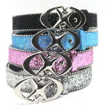 DAIIIBABYYY  -  New Y2k Moon Star Belt Fashion Cross Metal Retro Punk Belt Women Girls Pu Leather Sequin Waistband Jeans Pants Decorative Belts