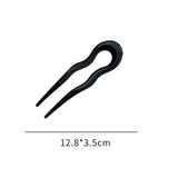 DAIIIBABYYY  -  U-Shaped Hair Fork Fashion Tortoiseshell Acetate Acrylic Hairpin Geometric Design Headwear Hair Sticks Women Girls
