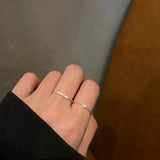 DAIIIBABYYY  -  2PCS/Set Opening Ring Personalized Design Ring Temperament Jewelry
