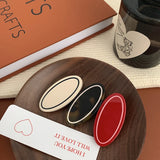 DAIIIBABYYY  -  Korean New Design Retro Bow Side Bangs Clip Temperament Acetic Duck Beak Clip Sweet Oval Shredded Hair Clip