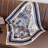 DAIIIBABYYY  -  New Silk Square Scarf Women Luxury Floral Print Kerchief Soft Satin Hairband Hands Bag Ribbon Foulard Hijab Neckerchief Headband