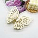 Daiiibabyyy  Large Double-layer Hollow Butterfly Grab Clip Diamond-encrusted Hairpin  Shark Clip  Disc Hair Clip  Fashion Headgear