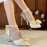 Daiiibabyyy  Shoes Y2K Woman Heels Luxury Heeled Sandals for Women Summer Woman Sandals High Quality Shoes Gold Shoes Lolita Heels 41 42