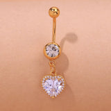 DAIIIBABYYY  -  Fashion Crystal Belly Button Piercing Gold Color Sexy Body Jewelry for Women Belly Navel Ring