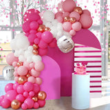 Daiiibabyyy Pink Rose Gold Macaron Balloon Garland Arch Kit Birthday Party Decoration Kids Wedding Birthday Party Supplies Baby Shower Balon