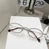Daiiibabyyy  Crystal Stones Decoration Sunglasses for Men Women Oval Shape Designer Sunglasses Fashion Trendy Outdoor Sun Glass