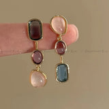 Daiiibabyyy  Elegant Freshwater Pearl Hoop Earrings For Women Luxury Vintage Tassel New Year's Jewelry Accessories