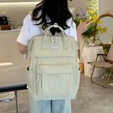 Daiiibabyyy  Fashion Handbag Travel Backpack Ins Style Large Capacity School Bag Adjustable Maternity Bag Adult