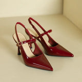 Daiiibabyyy  New Women's Shoes Elegant French High Heeled Sandals for Woman Luxury Banquet Wedding Shoes Designer Shoes Sandalias Mujer