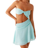 Daiiibabyyy  Elegant Off-Shoulder Bodycon Dress with Cutout Detail and Ruched Design Perfect for Summer Parties and Beach Outings