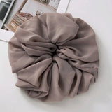 Daiiibabyyy  Big Size Chiffon Scrunchies For Muslim Women Custom Elastic Volumizing Oversized Neat stitching Malaysian Bunch Hair Tie