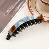 Daiiibabyyy  1/4pcs Acetate glass banana clip, ponytail hair clip, vertical clip, women's back of the head, hair clip, hair accessory