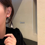 DAIIIBABYYY  -  Elegant Big Round Imitation Pearl Ear Clip Stud Earring Wedding Jewelry for Women Korean Fashion No Piercing Earrings