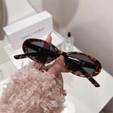 Daiiibabyyy  Vintage Oval Sunglasses Women New Trendy Punk Style Eyeglasses Fashion Luxury Brand Designer Eyewear UV400 Glasses