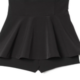 Daiiibabyyy  Winter New Product Women's Off Shoulder Design One Collar Short Skirt Style Bottom strapless jumpsuit Shorts